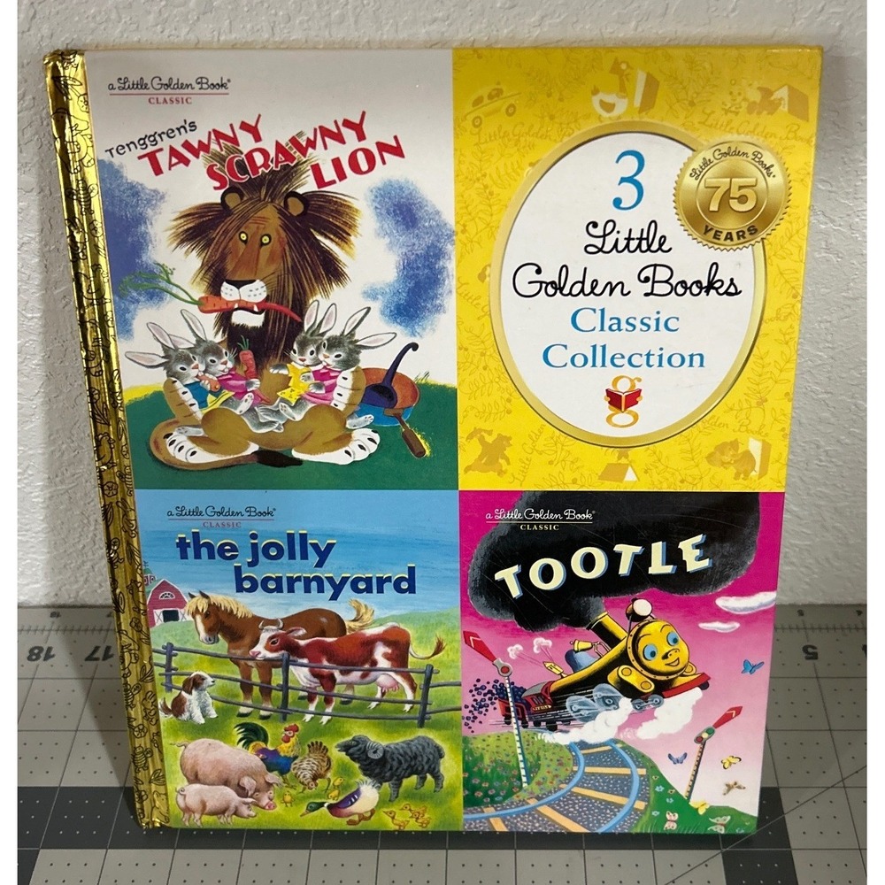 3 Little Golden Books Classic Collection Book Tawny Scrawny Lion Tootie Barnyard